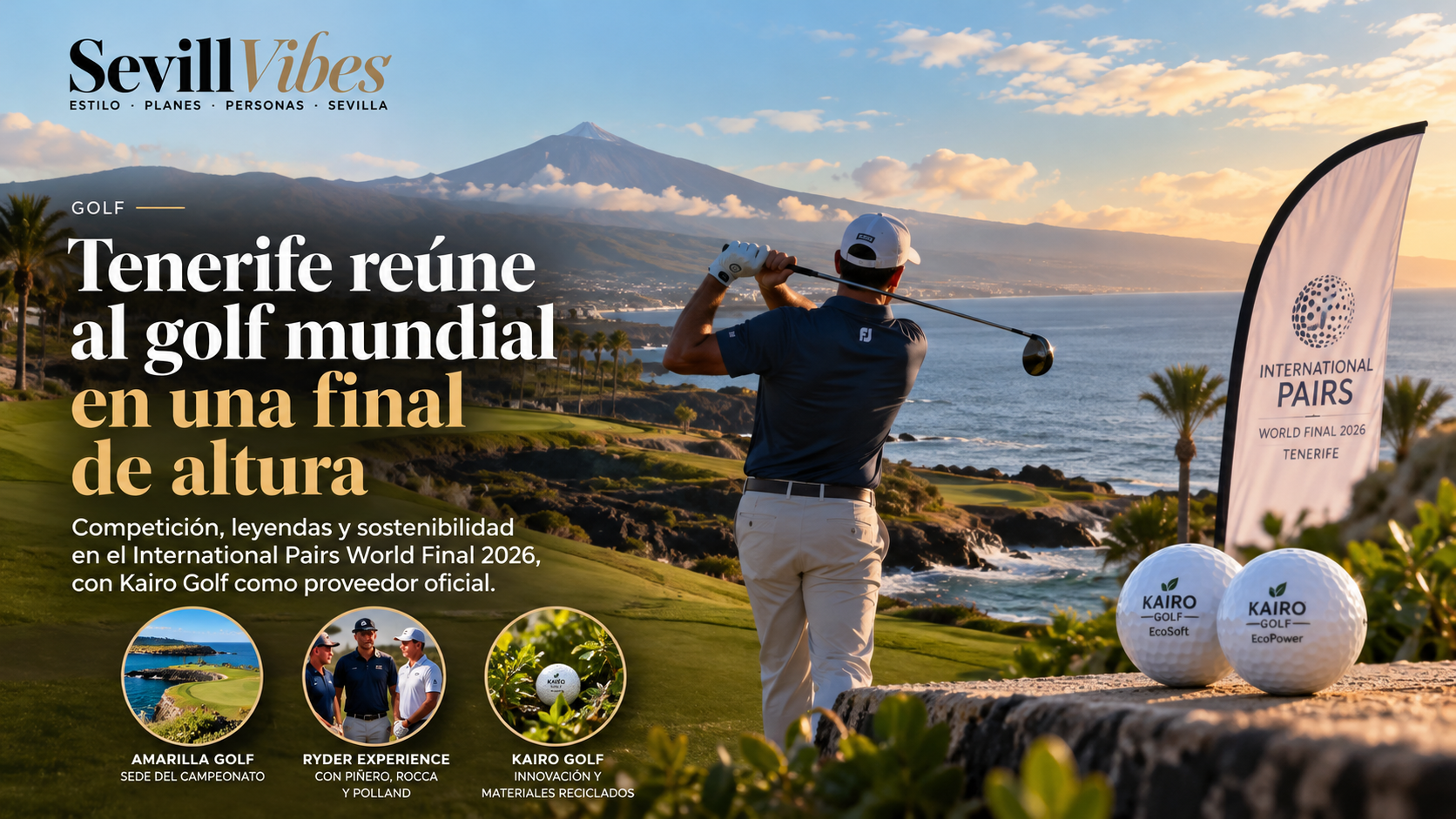 Tenerife reúne al golf mundial en una final marcada por la competición, las leyendas y la innovación española 1 torneo tenerife